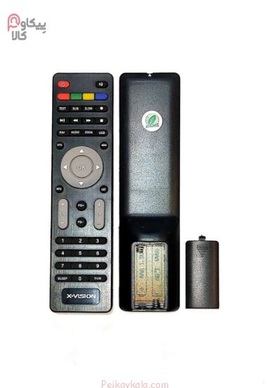 کنترل گیرنده دیجیتال ایکس ویژن Q9 دکمه طوسی