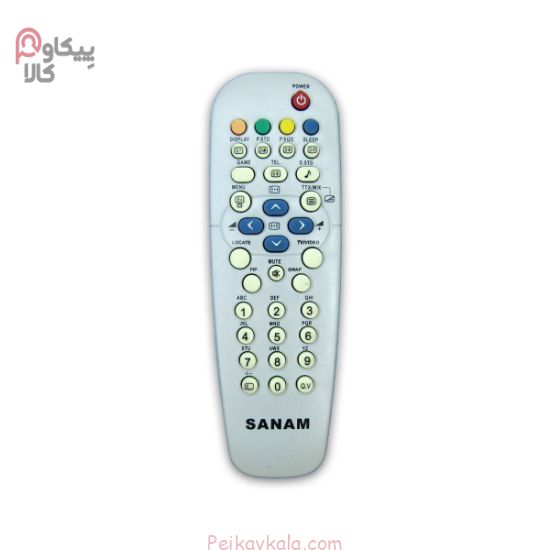 تصویر کنترل تلویزیون صنام SANAM طرح فیلیپس
