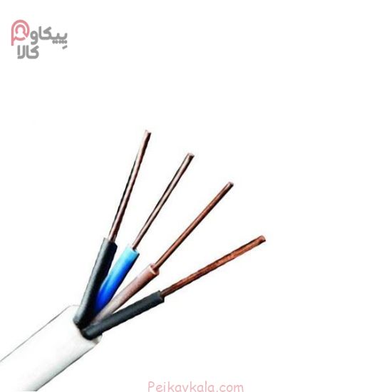 تصویر کابل برق 4 در 1.5 کولری ( سفید ) تکتم کابل البرز